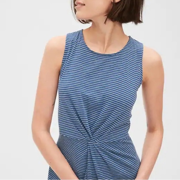 Gap Twist-Front Dress in Slub Jersey Size XL - Picture 5 of 12